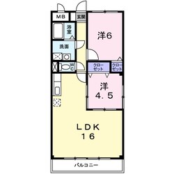 畦野駅 徒歩8分 2階の物件間取画像